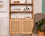 Hanah Home Hazeran Estantería de Madera de Carpe en Roble